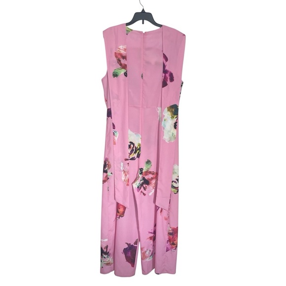 ASOS Vibrant Pink Floral Print Jumpsuit sz 8 - Picture 7 of 7